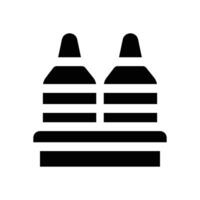 crayon glyph icon. Strong and solid icon for websites, mobile interfaces, presentations, and visual branding. High quality and easy to edit. vector