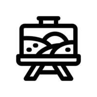 canvas line icon. Clean and minimalist icon for websites, mobile apps, presentations, and logos. Fully scalable and customizable for any project. vector