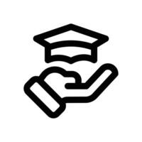 education line icon. Clean and minimalist icon for websites, mobile apps, presentations, and logos. Fully scalable and customizable for any project. vector