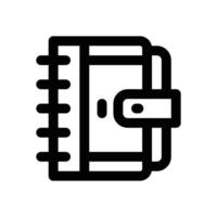 notebook line icon. Clean and minimalist icon for websites, mobile apps, presentations, and logos. Fully scalable and customizable for any project. vector
