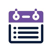 list dual tone icon. Sleek and modern icon for websites, mobile apps, marketing materials, and corporate design. Fully scalable and ready to use. vector