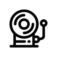bell line icon. Clean and minimalist icon for websites, mobile apps, presentations, and logos. Fully scalable and customizable for any project. vector