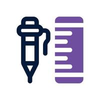 stationery dual tone icon. Sleek and modern icon for websites, mobile apps, marketing materials, and corporate design. Fully scalable and ready to use. vector