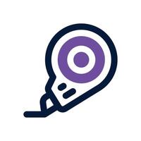 correction tape dual tone icon. Sleek and modern icon for websites, mobile apps, marketing materials, and corporate design. Fully scalable and ready to use. vector