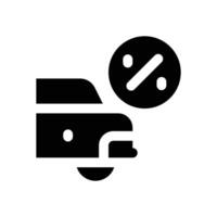 car taxes glyph icon. Strong and solid icon for websites, mobile interfaces, presentations, and visual branding. High quality and easy to edit. vector