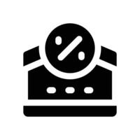 house taxes glyph icon. Strong and solid icon for websites, mobile interfaces, presentations, and visual branding. High quality and easy to edit. vector