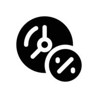 time taxes glyph icon. Strong and solid icon for websites, mobile interfaces, presentations, and visual branding. High quality and easy to edit. vector