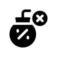 bomb tax glyph icon. Strong and solid icon for websites, mobile interfaces, presentations, and visual branding. High quality and easy to edit. vector