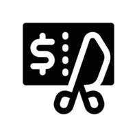 discount glyph icon. Strong and solid icon for websites, mobile interfaces, presentations, and visual branding. High quality and easy to edit. vector