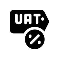 vat glyph icon. Strong and solid icon for websites, mobile interfaces, presentations, and visual branding. High quality and easy to edit. vector