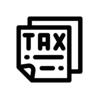 tax line icon. Clean and minimalist icon for websites, mobile apps, presentations, and logos. Fully scalable and customizable for any project. vector