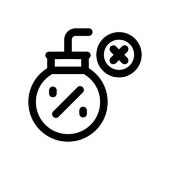 bomb tax line icon. Clean and minimalist icon for websites, mobile apps, presentations, and logos. Fully scalable and customizable for any project. vector