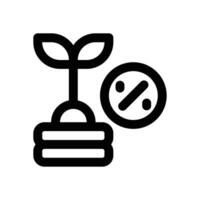 deviden line icon. Clean and minimalist icon for websites, mobile apps, presentations, and logos. Fully scalable and customizable for any project. vector