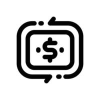 cashflow line icon. Clean and minimalist icon for websites, mobile apps, presentations, and logos. Fully scalable and customizable for any project. vector