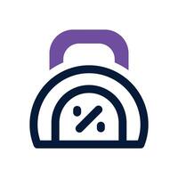 weigh scale dual tone icon. Sleek and modern icon for websites, mobile apps, marketing materials, and corporate design. Fully scalable and ready to use. vector