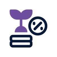deviden dual tone icon. Sleek and modern icon for websites, mobile apps, marketing materials, and corporate design. Fully scalable and ready to use. vector