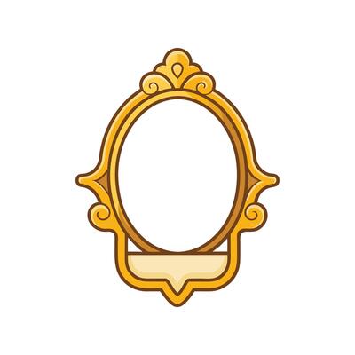 Chic Bedroom Featuring Gold Plated Mirror