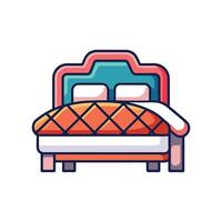 Ultra Cozy Quilted Comforter for Bedroom Design vector