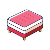 Ultra Soft Plush Mattress for Cozy Bedroom vector