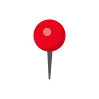 Red location marker icon with gray pin and dark circle for maps and digital navigation apps vector