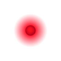 Vivid red central circle with gradual light to dark color transition vector