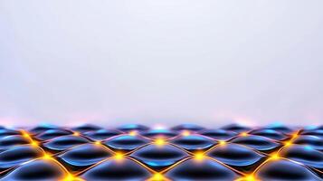 Abstract composition of illuminated spheres on a textured surface with a soft gradient background photo