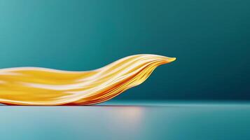 Abstract flowing shapes in vibrant colors creating a dynamic visual effect on a smooth surface photo