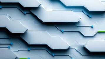 Abstract geometric pattern featuring layered shapes and vibrant accents in a modern design photo