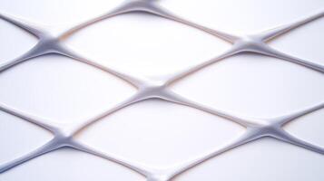 Abstract close-up of textured white surface with diamond patterns and smooth flowing lines photo