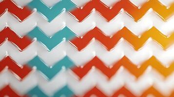 Abstract pattern of zigzag shapes in vibrant colors creating a dynamic visual effect photo
