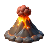 elegant classic A volcanic eruption, dramatic lighting, realistic rendering exclusive png