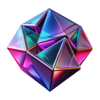 stunning modern Fractured geometric shapes in vibrant neon hues, casting sharp, contrasting shadows under a dramatic, chiaroscuro light, with a digital art, glitch effect style high quality png