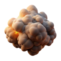 wonderful modern A cloud of swirling smoke and dust in muted, earthy tones, lit by a dim, atmospheric light, with a mysterious, abstract style high quality png