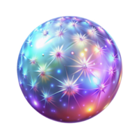 vibrant modern A field of shimmering, iridescent particles, illuminated by a bright, sparkling light, with a magical, ethereal style genuine png
