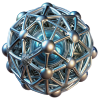 magnificent rustic A complex network of interwoven fibers and threads in metallic hues, reflecting a bright, specular light, in a futuristic, bio-mechanical style authentic png