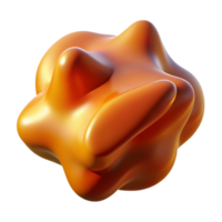 extraordinary classic A fluid, amorphous shape in warm, earthy tones, bathed in a soft, ambient light, with a surreal, organic style 4K png