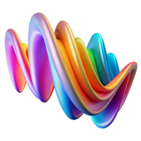 dramatic vintage Abstract representation of sound waves, visualized as vibrant ribbons of color, with a dynamic, flowing movement and soft focus 4K png