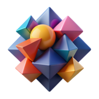beautiful minimalist A dynamic composition of overlapping geometric shapes, with bold, contrasting colors and sharp, defined edges, op art style high resolution png