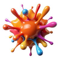 stunning contemporary A chaotic explosion of paint splatters and drips, with vibrant, contrasting colors and a dynamic, expressive style, action painting style exclusive png