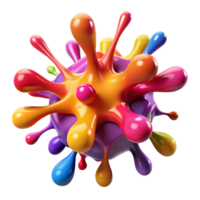 magnificent creative A chaotic explosion of paint splatters and drips, with vibrant, contrasting colors and a dynamic, expressive style, action painting style authentic png