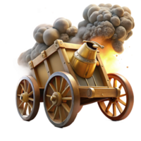 dramatic modern A Hittite chariot charging into battle, dust and smoke filling the air, dramatic lighting, painterly style, detailed png