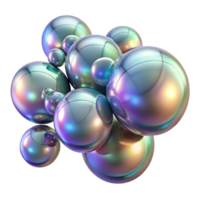 impressive vintage A field of shimmering, iridescent bubbles, floating in a weightless environment, rendered in a highly detailed, realistic style professional png
