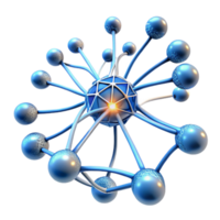 extraordinary modern A network of interconnected neurons firing and transmitting signals, visualized as glowing lines and nodes, with a scientific, anatomical style detailed png