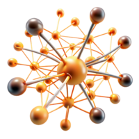 serene abstract A network of interconnected neurons firing and transmitting signals, visualized as glowing lines and nodes, with a scientific, anatomical style detailed png