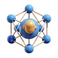 impressive contemporary Abstract representation of human thought, visualized as a network of interconnected concepts and ideas, with a dynamic, evolving aesthetic professional png