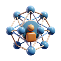 serene modern Abstract representation of human thought, visualized as a network of interconnected concepts and ideas, with a dynamic, evolving aesthetic premium png