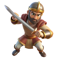 serene artistic An ancient Armenian warrior wielding a sword, dynamic pose, dramatic lighting, comic book style, original png
