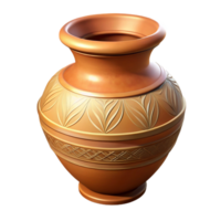 stunning rustic A close-up of an ancient Boeotian vase, intricate painting, soft lighting, realistic style, 4K png
