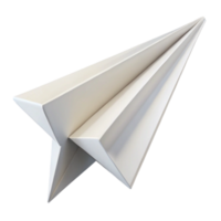 magnificent minimalist A folded paper airplane, crisp white paper, sharp folds, bright studio lighting, minimalist origami high quality png