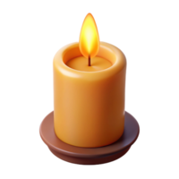 impressive rustic A single, burning candle, flickering flame, warm, low-key lighting, minimalist still life high quality png